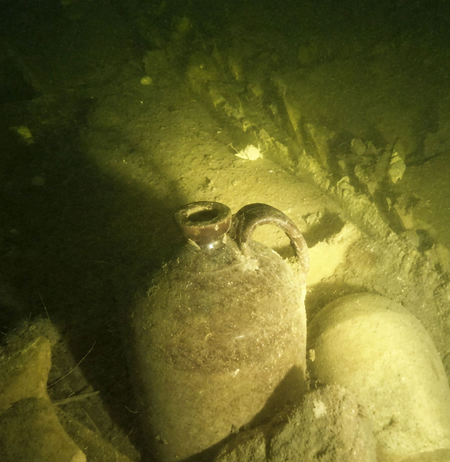 Artéfacts observés sur l'épaves de Cacouna